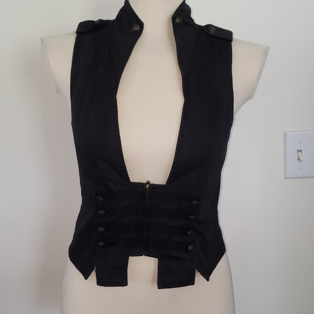 Military Steam Punk Victorian Vest Goth